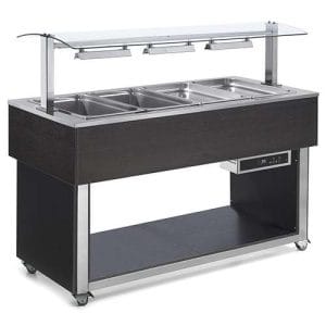 Buffet com aquecimento por ar quente
