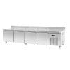 Base refrigerada para linha queima com 4 gavetões