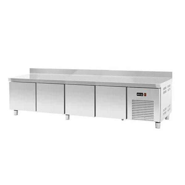 Base refrigerada para linha queima com 4 gavetões