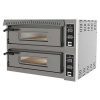 Forno de pizza elétrico com câmara totalmente em tijolo refratário