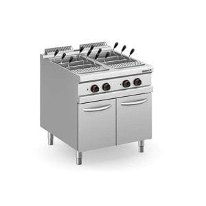 Cozedor de pasta elétrico 40+40 l