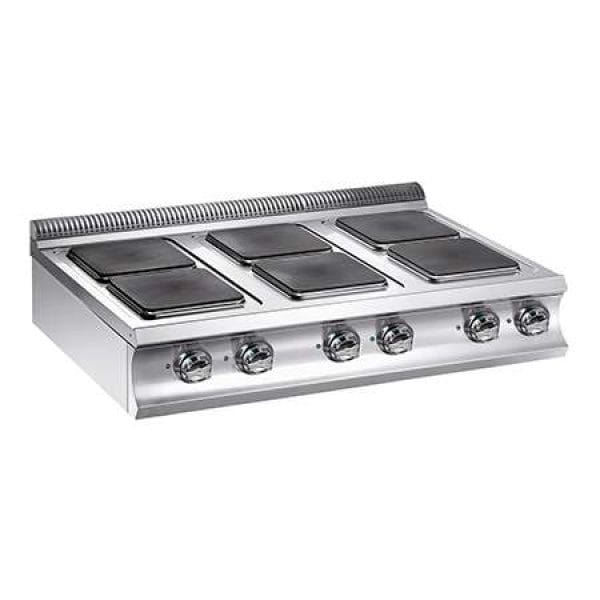 Fogão elétrico com 6 placas quadradas (6x 300x300 mm)