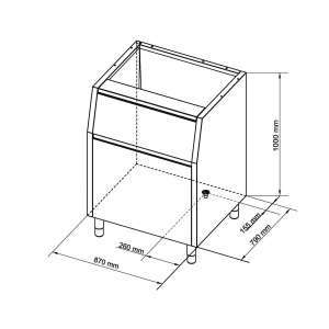 BIN 200 INOX P/VM500/900