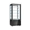 VITRINE LUXOR PRETA KP8A (+2º+10º C) VENTILADA