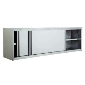 ARMARIO MURAL DE PAREDE C/PORTAS 1500x400x600 INOX