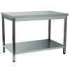 MESA DE TRABALHO 1 PRAT. 2000x700x850 INOX