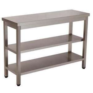 MESA DE TRABALHO 2 PRAT. 1500x700x850 INOX