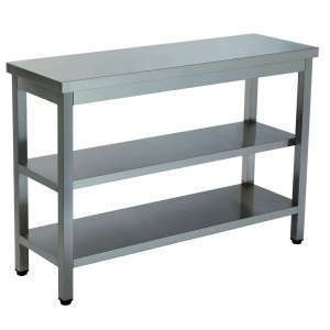 MESA DE TRABALHO 2 PRAT. 2000x700x850 INOX