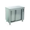 MESA ESTUFA PORTAS DESLIZANTES 2000x600x850 INOX