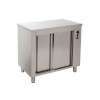MESA ESTUFA PORTAS DESLIZANTES 1400x700x850 INOX