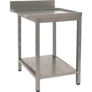 MESA LAVA PRATOS INOX - SAIDA 650x735x850mm