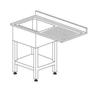 LAVADOURO 1200x700x850h P/ MOD. DE ENCASTRAR A20