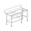 LAVADOURO T80 (SX/DX)1500x730x850h P/MOD. HT-AX-RX