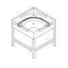 CURVA ROLOS MOTO.90º LC97/2 850x850x885h MOD.AX