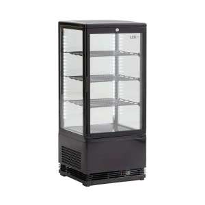 VITRINE EXPOSITORA PRETA UDVEGA80 GRELHAS AJUSTAV