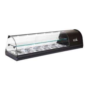 VITRINE REFRIGERADA 2 PLANOS UDI 8B-VC LEDS