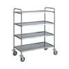 CARRO PARA ROUPA SECA CA1425 AÇO INOX-109x59x140h