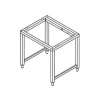 SUPORTE INOX NSR071 PARA LBE/LVE/LBG/LVG 071