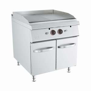 FRY-TOP GAS DUPLO MISTO CROMADO ARMARIO