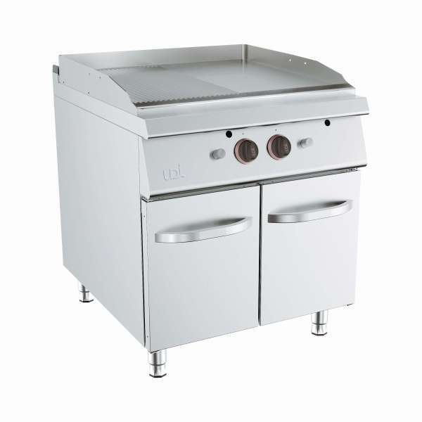 FRY-TOP GAS DUPLO MISTO CROMADO ARMARIO