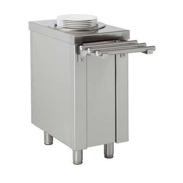 Dispensador de pratos de nível constante