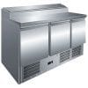 Mesa Refrigerada GN1/1 3 Portas Preparação de Saladas
