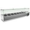 KIT Refrigerado GN1/4 de 7 compartimentos com expositor de vidro