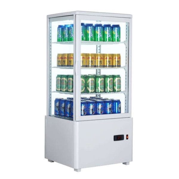 Expositor Refrigerado 4 Lados 78 litros Branco 447x400x969h mm