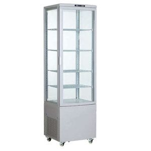 Expositor refrigerado 4 lados 238 litros Branco 515x485x1715h mm
