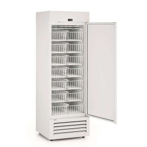 Arca congeladora 450 litros lacada a prata 700x700x2070h mm com 14 gavetas