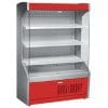 Mural expositor refrigerado 4 prateleiras 700 mm profundidade 1017 x700 x1998h mm  MPL100-R cor vermelha. 130 kg.