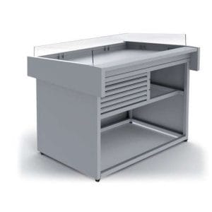 Balcão de peixe dim.1200x950x990h mm