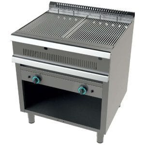 Churrasqueira a gás com armário 9+9 Kw Série 700  com dimensões 800x730x850h mm
