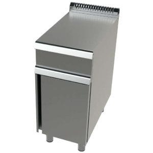 Armário neutro em aço inoxidável Série 900  com dimensões 400x900x900 h mm