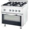 Fogão a gás com forno elétrico estático GN1/1 4 queimadores 800x700x850h mm 3