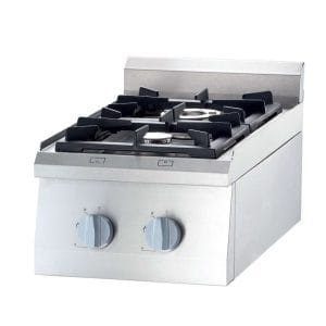 Fogão de mesa a gás 2 queimadores 400x700x250h mm 3