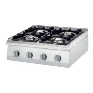 Fogão de mesa a gás 4 queimadores 800x700x250h mm 3