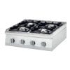 Fogão de mesa a gás 4 queimadores 800x700x250h mm 2x5+2x7 Kw