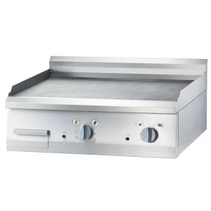Fry Top eléctrica de mesa rectificada em aço