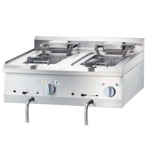 Fritadeira eléctrica de mesa 10+10 litros 800x700x250h mm 18Kw
