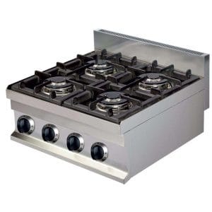 Fogão de mesa a gás 4 queimadores 4x3
