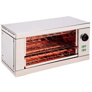Torradeira de 1 andar com elementos de aquecimento de quartzo e temporizador 2000W