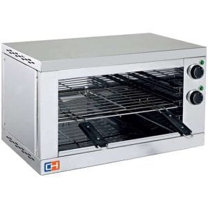 Salamandra eléctrica de resistência superior 2200W 600x300x360h mm com temporizador