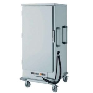 Carro quente 1 porta baixo 22 tabuleiros GN2/1 de 770x850x1700h mm