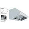 Hotte Mural Snack 800 Profundidade COM TURBINA 2500x800x700h mm