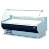 Vitrina  Refrigerada De Vidro Curvo Com Reserva Decoração  Preta Profundidade 1000 De 1525 X1100 X1235H mm