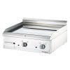 Fry Top eléctrica de mesa cromada dura placa lisa 800x700x250h mm 8