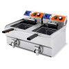 Fritadeira eléctrica 10+10 litros COM torneira 570x470x345h mm
