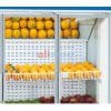 Kit 3 prateleiras inclinadas e espelho para parede Frutas e legum