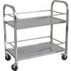 Carrinho para bebidas de 2 níveis em aço inoxidável 950X500X950h